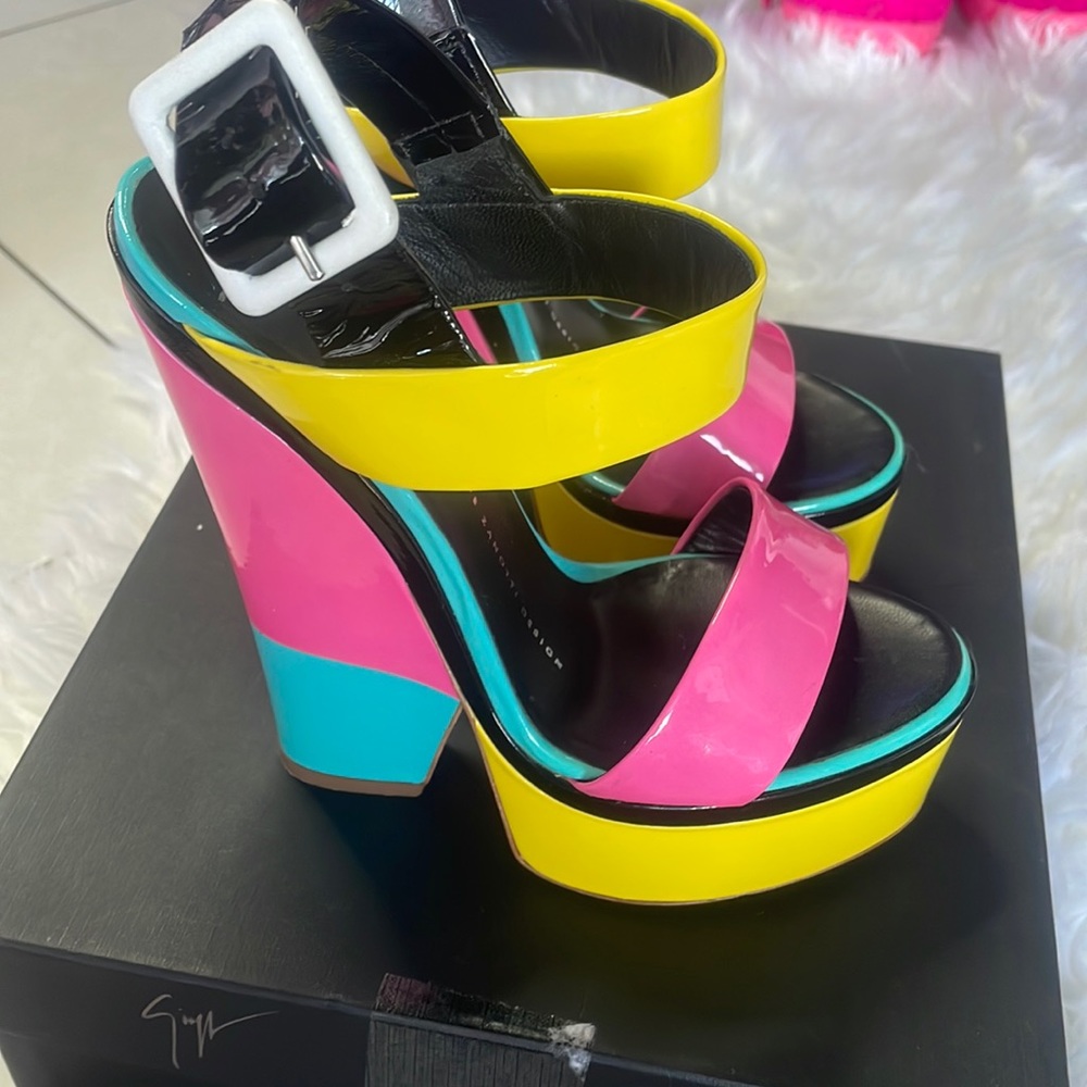 Giuseppe Zanotti Patent Leather Wedges